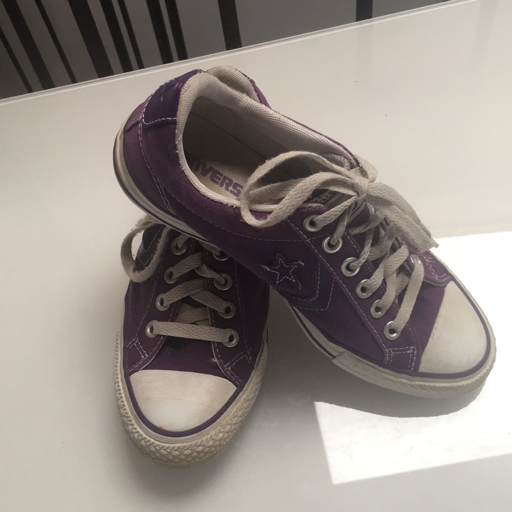 Cute “Converse All-Star” Purple Sneakers - Picture 3 of 5